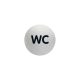 Tájékoztatótábla Durable Picto 83 mm WC
